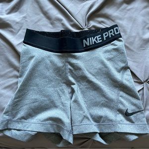 gray nike pros!